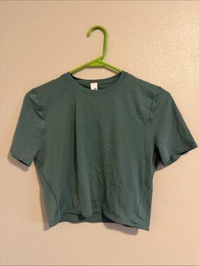 lululemon athletica Short Sleeve Crop Top in Teal